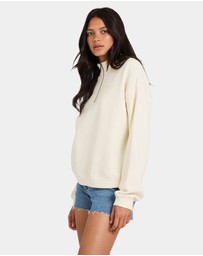 RVCA - Womens RVCA 1/4 Zip Fleece Jumper