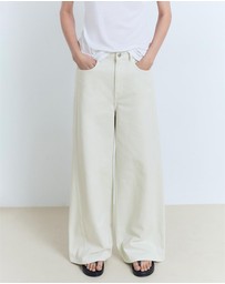 M.N.G - Mila Wideleg Mid-Rise Jeans