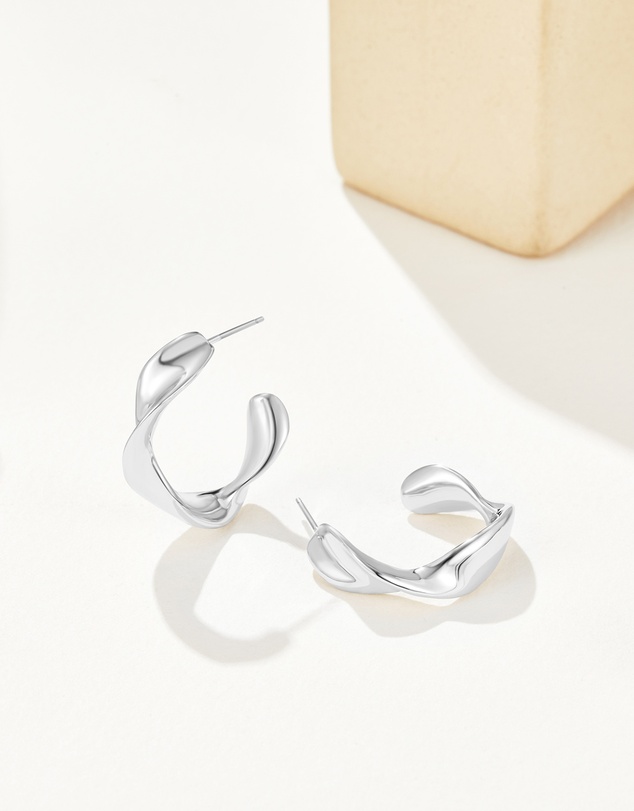 Mestige - Formation Earrings - Silver Plated