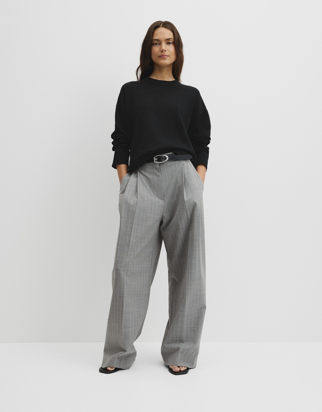 Country Road - Cotton Linen Crew Neck Knit