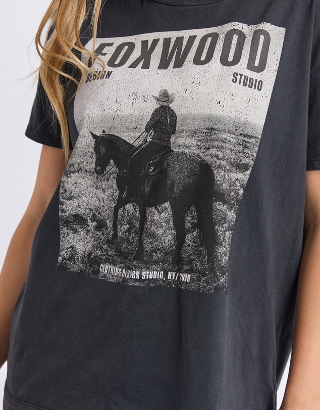 Foxwood - Rodeo Tee Washed Black