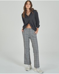 DRICOPER DENIM - Check Kick Flare Trousers