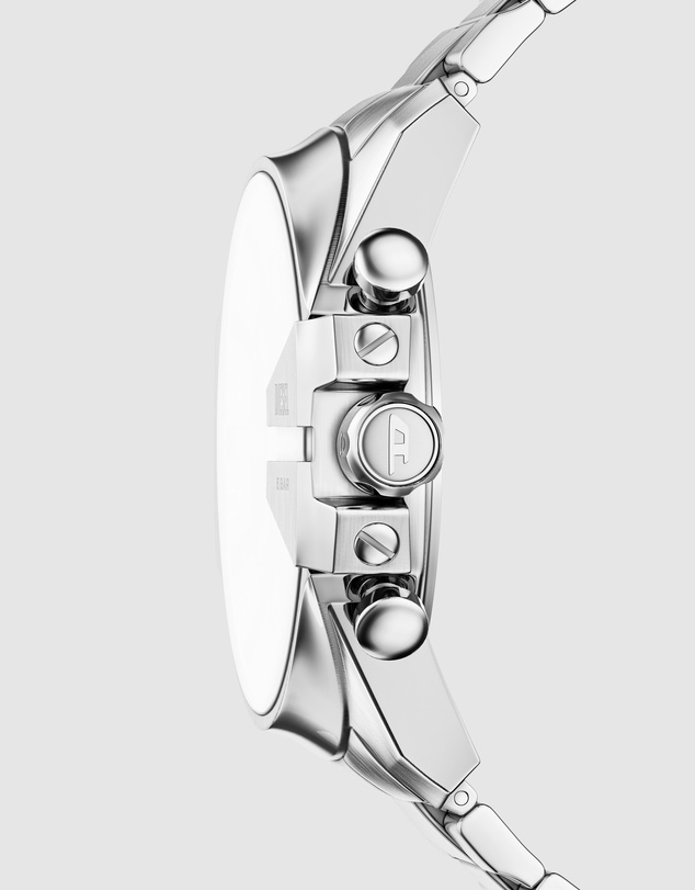 Diesel - Mega Chief Slim Silver Tone Chronograph Watch