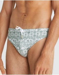 Aqua Blu Australia - Evergreen Racer Briefs