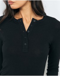 AERE - Maya Henley T-Shirt