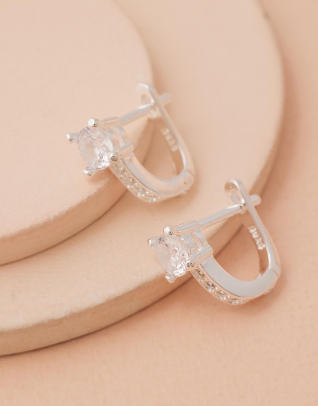 Moira Hughes - The White Label - Sophie Diamonte Clicker Earrings