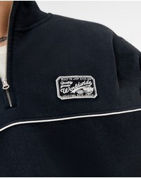 BDG By Urban Outfitters - BDG Dust Mock Neck Half Zip Sweat