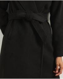 Atmos&Here - Dune Wool Blend Shawl Collar Coat