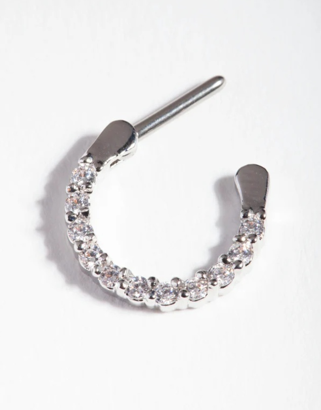 Lovisa - Surgical Steel Cubic Zirconia Septum Ring