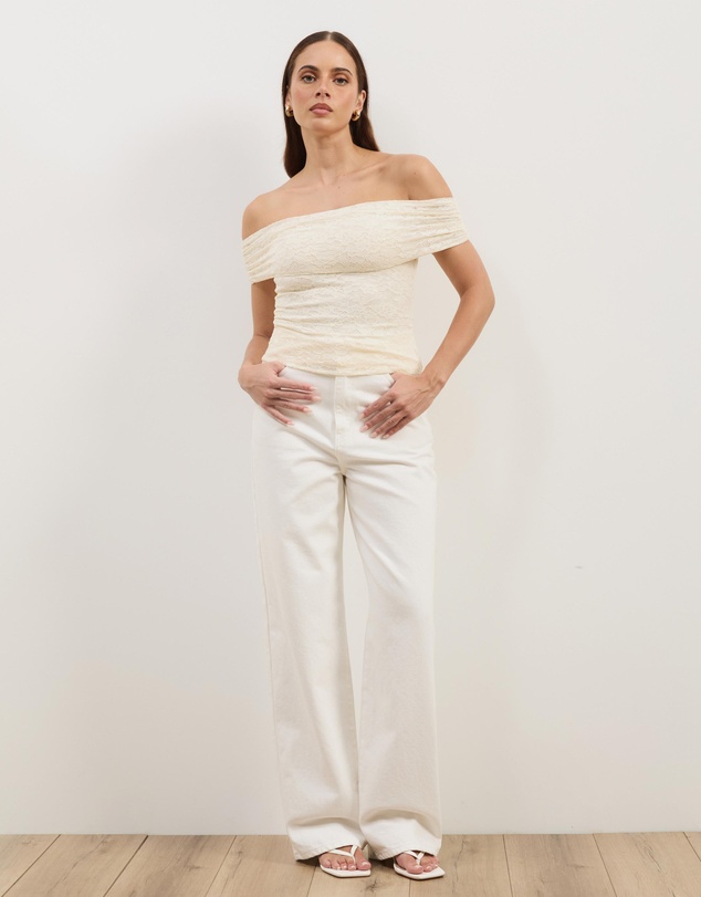 Atmos&Here - Eliza Lace Off Shoulder Top