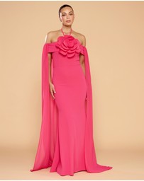CATHERINE FERRARO - Chloe Cape Halter Gown