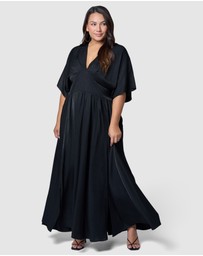 Sunday In The City - Black Noise Maxi Dress