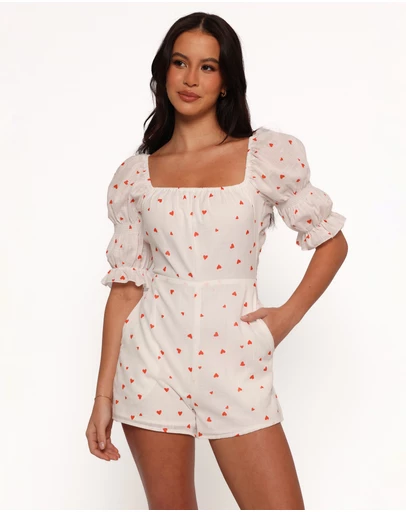 Petal & Pup - Emerson Playsuit - Ditsy Heart