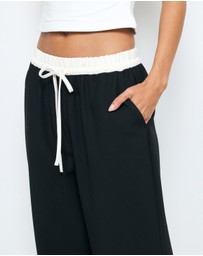 AERE - Rue Contrast Waist Pants