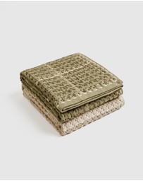 Country Road - Meeka Australian Cotton Check Tea Towel Pack Of 2