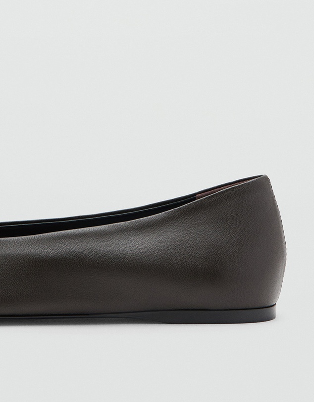 M.N.G - Leather Pointed Flat