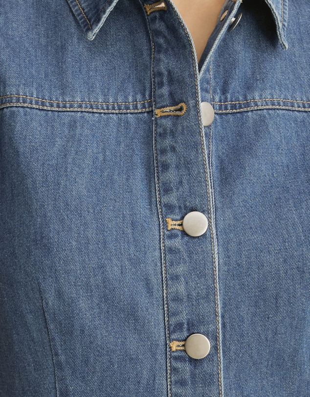 Atmos&Here - Megan Sleeveless Denim Shirt