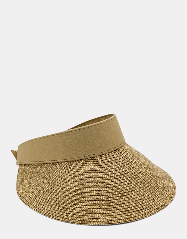 Morgan & Taylor - Emery Braided Visor in Natural Beige