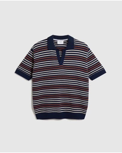 Percival - Douglas Boxy Knitted Polo
