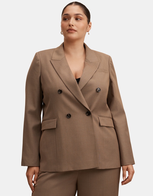 Forever New Curve - Harper Curve Double Breasted Blazer