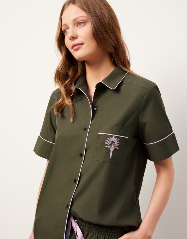 Wanderluxe Sleepwear - The Fern Boxer Set