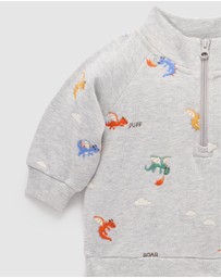 Purebaby - Dragon Embroidered Windcheater -Kids-Babies