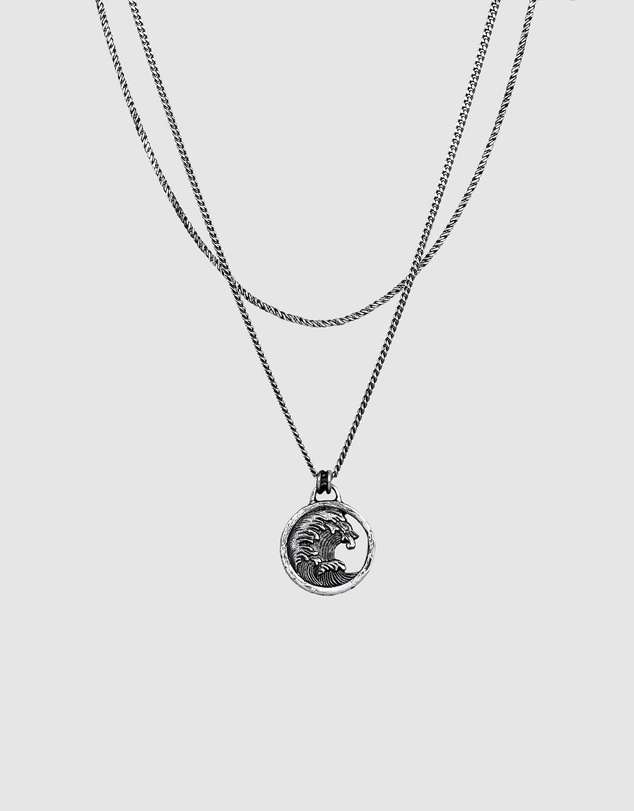 Haze & Glory - ICONIC EXCLUSIVE - Turn The Tide Layer Necklace in Oxidised 925 Silver