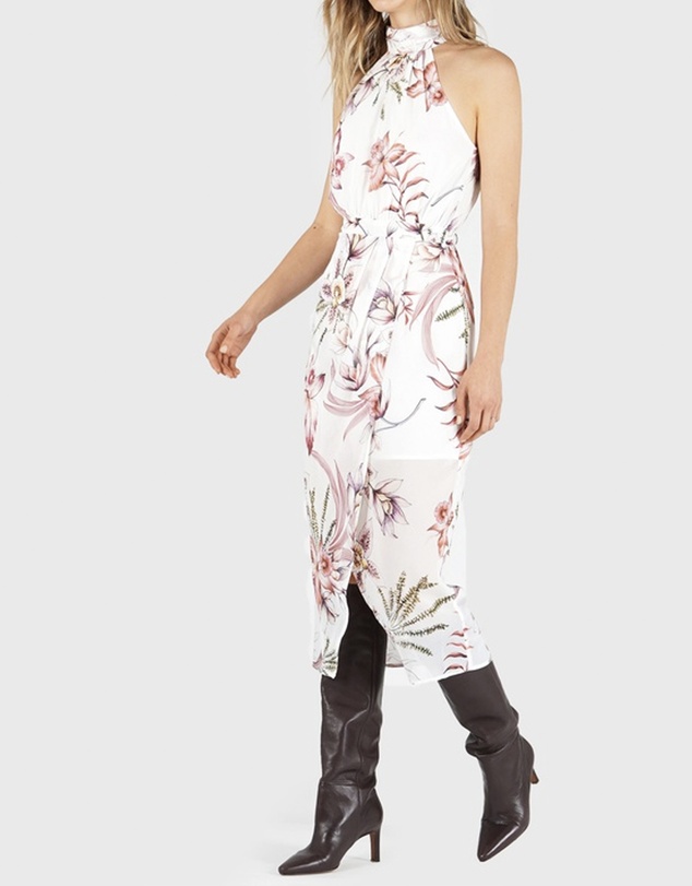 Amelius - Blushing Orchid Midi Dress