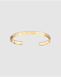 Haze & Glory - ICONIC EXCLUSIVE - Bracelet Men Everyday Bangle 925 Sterling Silver Gold-Plated
