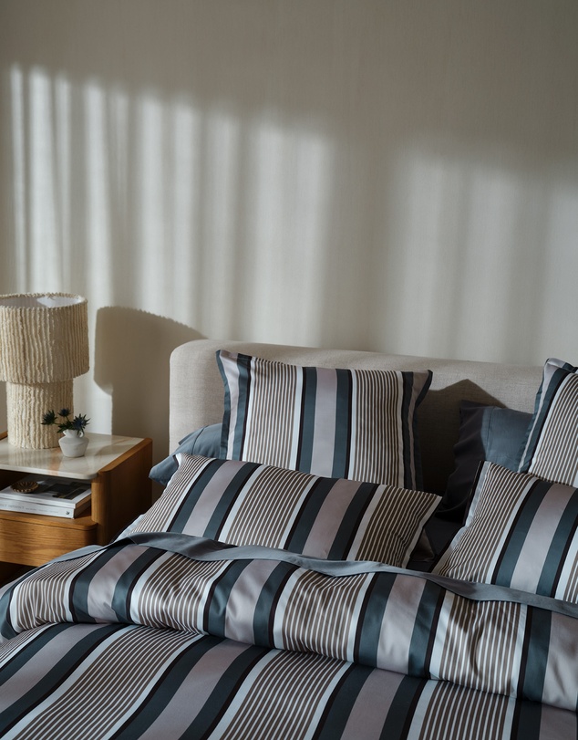 Linen House - Nara Bamboo Cotton 400TC Stripe European Pillowcase