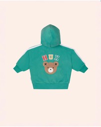 Huxbaby - Heritage Green Sports Zip Through - Babies-Kids