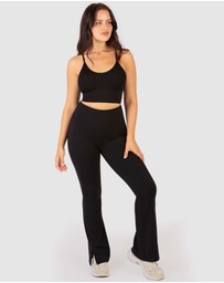 B Free Intimate Apparel - Flare Leggings | High Waisted & Pet Hair Resistant
