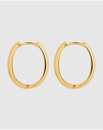 Najo - Lumière Yellow Gold Hoop Earrings