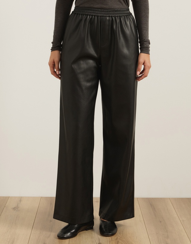 Atmos&Here - Solene Elasticated Waist PU Pants