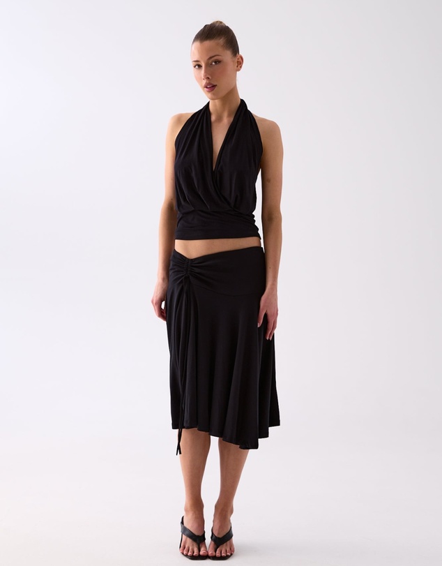 Style Addict - Aurelia Drape Halter Top