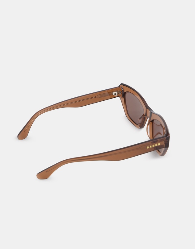 SABEN - Cara Sunglasses Sheer Brown