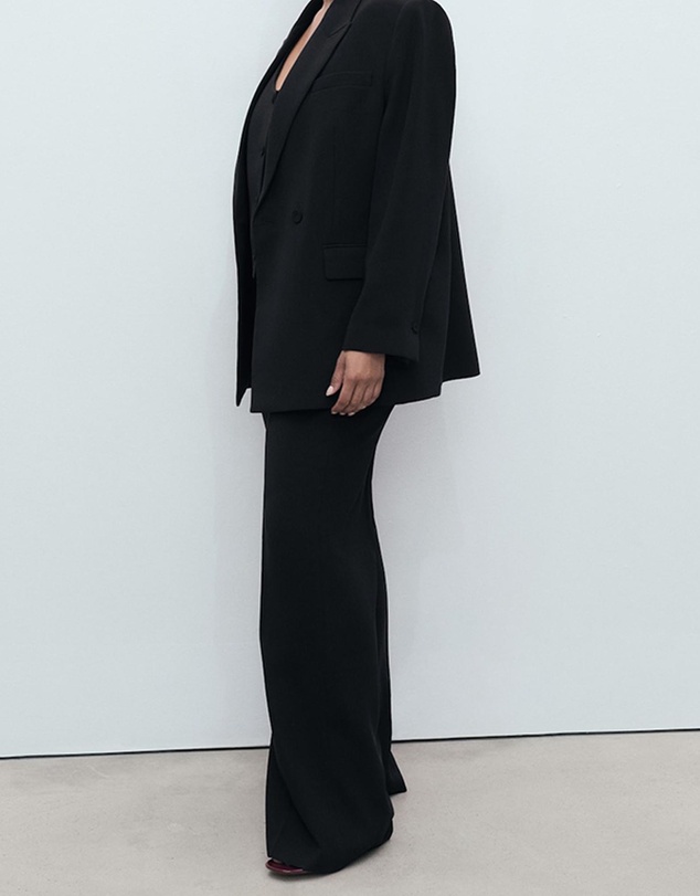 M.N.G - Straight Mid-Rise Suit Trousers