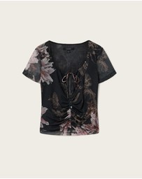 AllSaints - Gabby Mesh Top