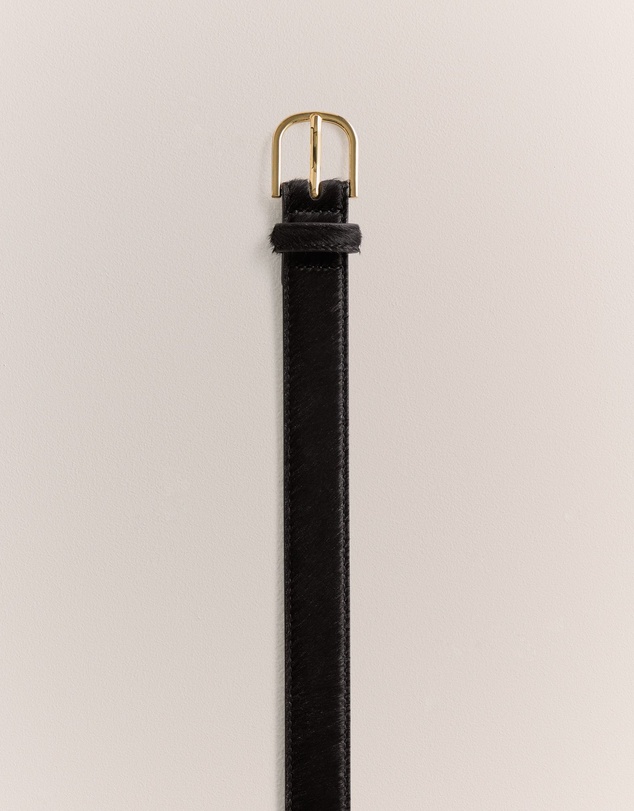 Trenery - Corra Pony Hair Belt in Black