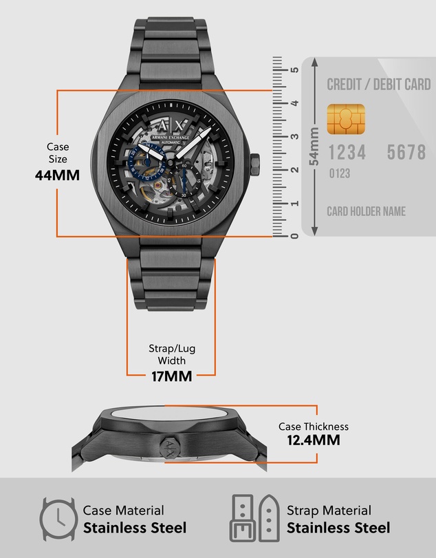Armani Exchange - Gunmetal Analogue Watch