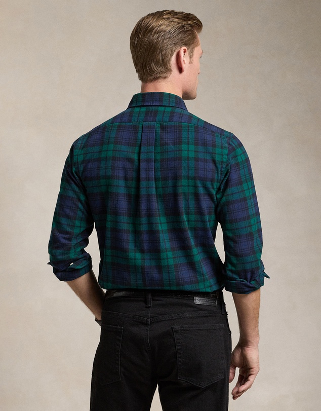 Polo Ralph Lauren - Custom Fit Plaid Brushed Oxford Shirt - ICONIC EXCLUSIVE