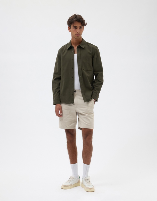AERE - Brushed Organic Cotton Overshirt
