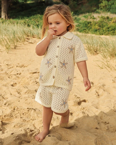 Kynd Baby - Knit Short in Coconut