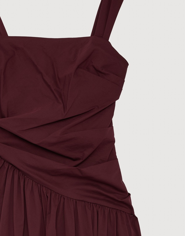 Revibe - Repaired AERE Kylara Ruched Midi Dress - AU 10