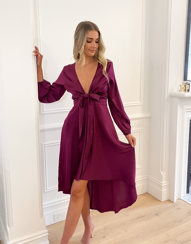 Esther Luxe - Bryleigh Dress - Bordeaux