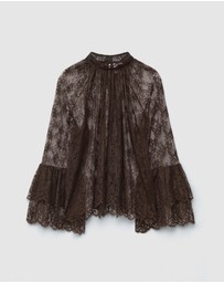 & Other Stories - Flounced Lace Blouse