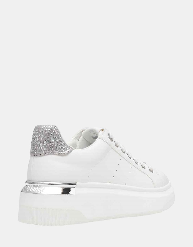Steve Madden - Glacial-R White Silver Sneakers