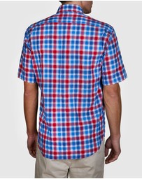 Abelard - Scarpe Seersucker Check Classic Fit Shirt