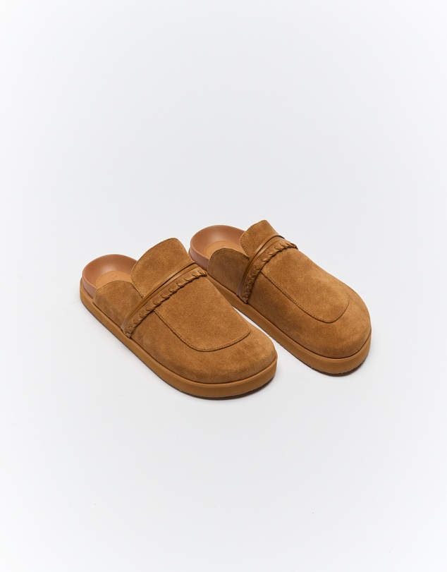 Walnut Melbourne - Della Leather Mule