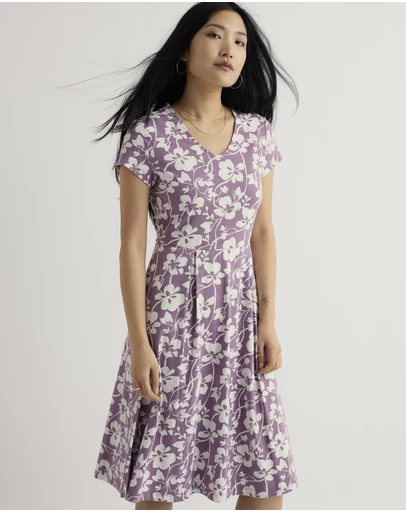 Seasalt - Seasalt Cornwall Purple Pier View Jersey Dress